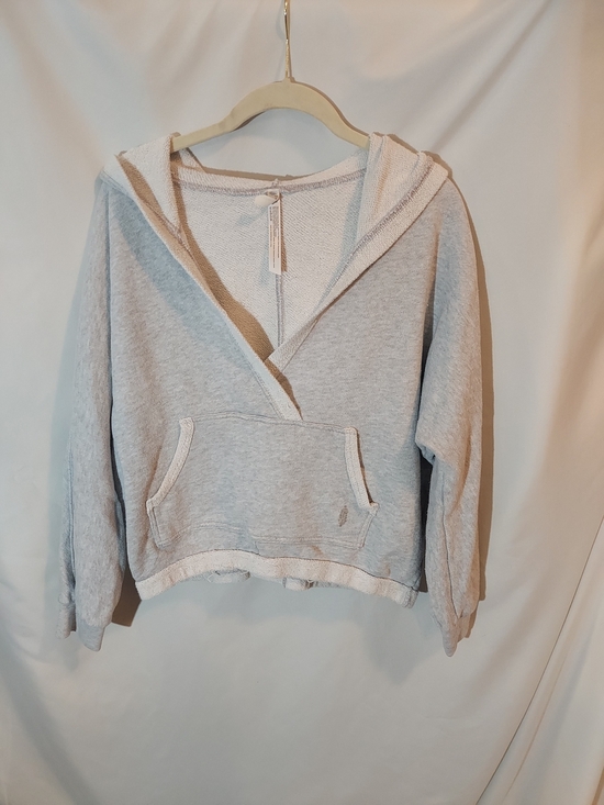 FP Movement by Free People Tops - Free People Movement Reyes Wrap Crop Hoodie Heather Grey